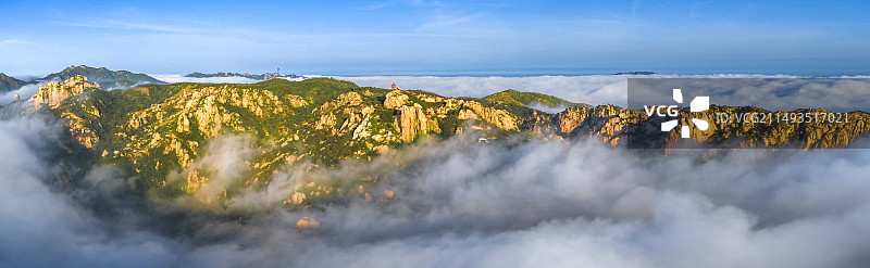 山东日照五莲九仙山云海奇观图片素材