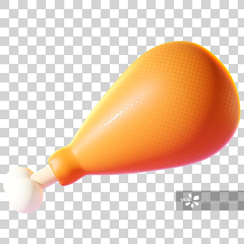 三维渲染鸡腿图片素材