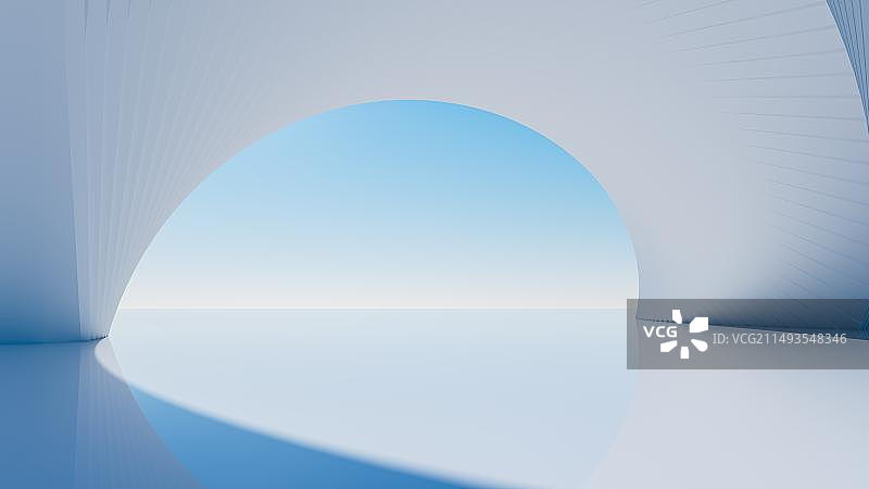 3D现代城市建筑及广场空地背景图图片素材