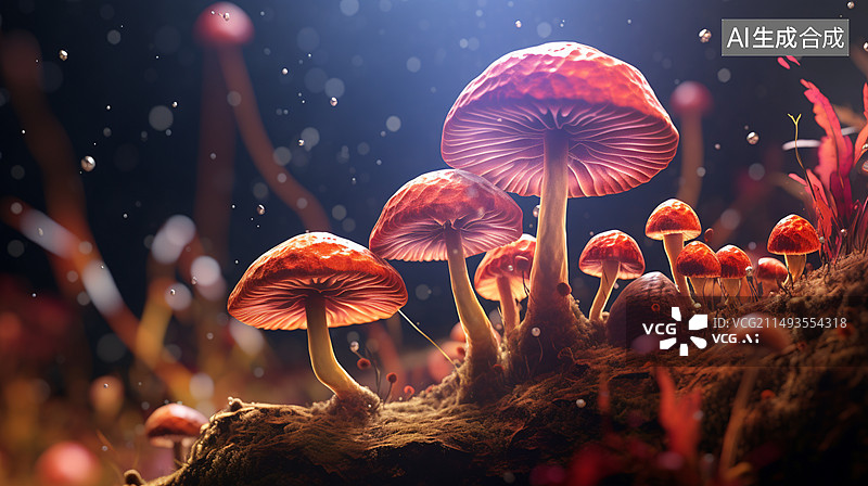 【AI数字艺术】放线菌图片素材