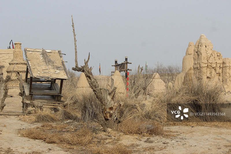 宁夏银川市镇北堡西部影城图片素材