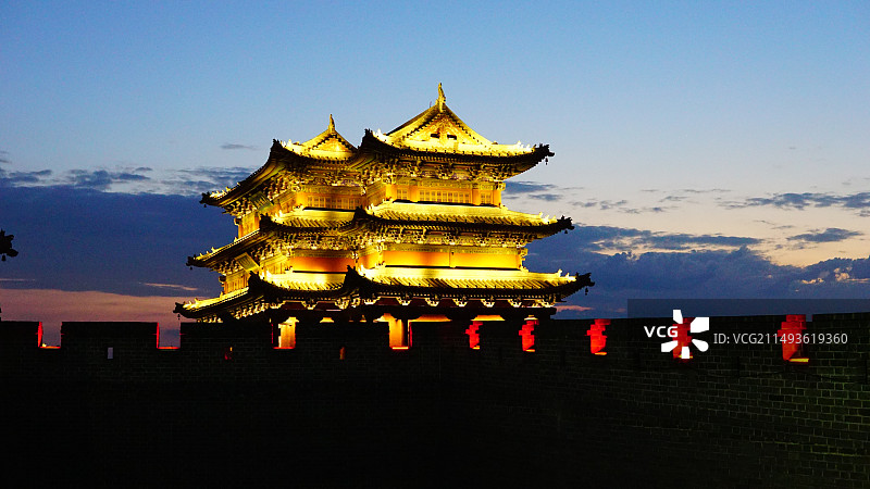 大同城墙图片素材