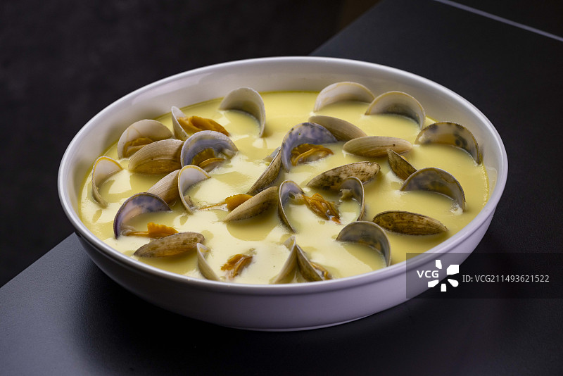 文蛤蒸鸡蛋图片素材