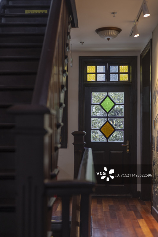 近代历史建筑章太炎故居的室内装修图片素材