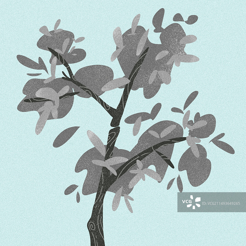 古风黑白插画图片素材