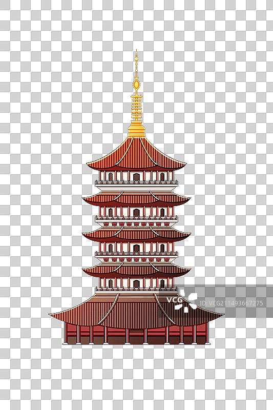 浙江杭州雷峰塔图片素材