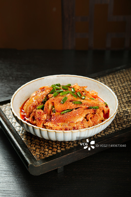 红油牛肚图片素材