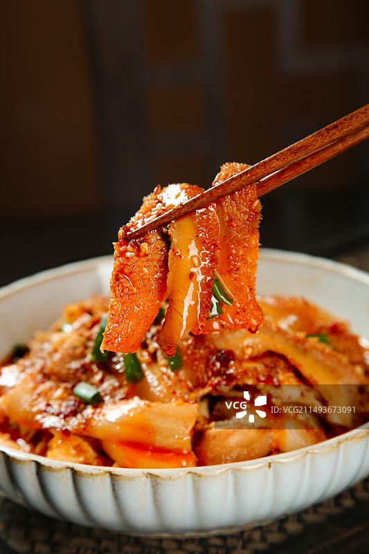 红油牛肚图片素材