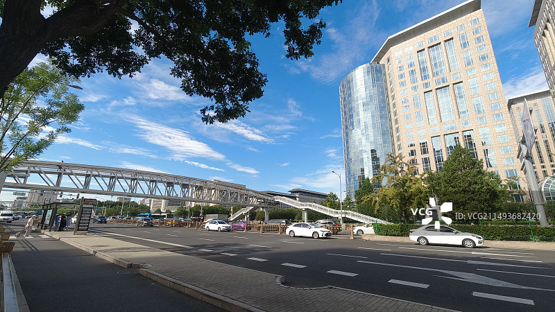北京东单路口的天桥图片素材