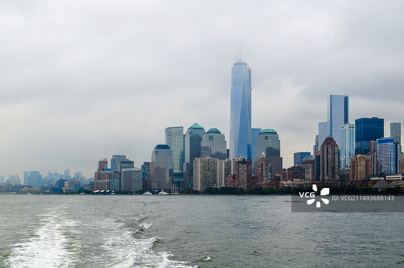 纽约曼哈顿天际线图片素材