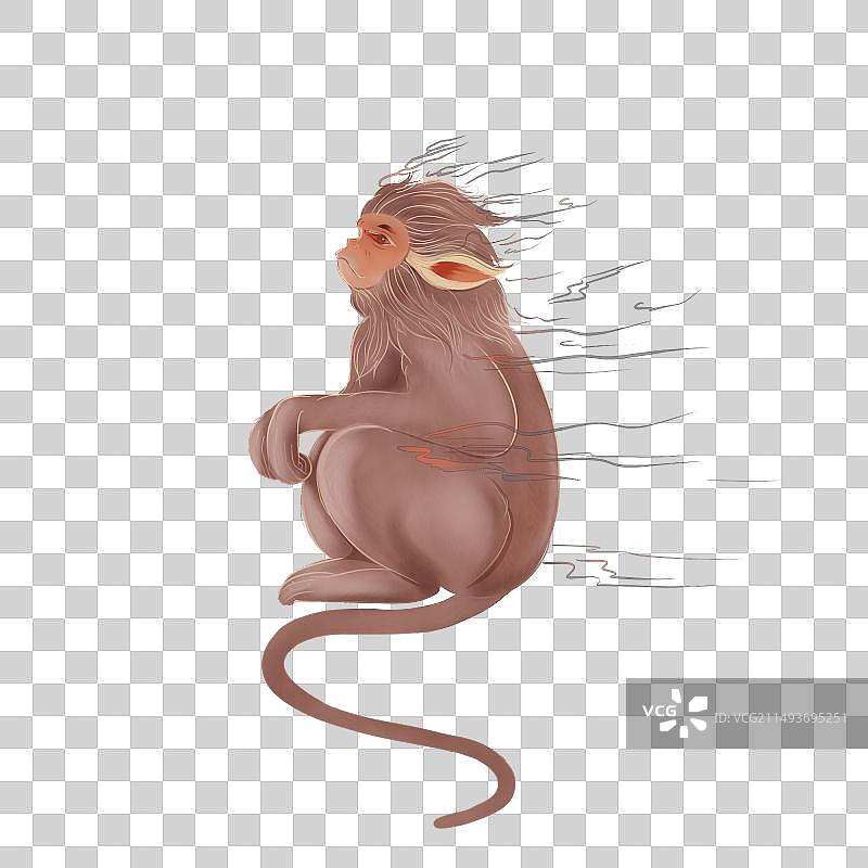 山海经神兽狌狌图片素材