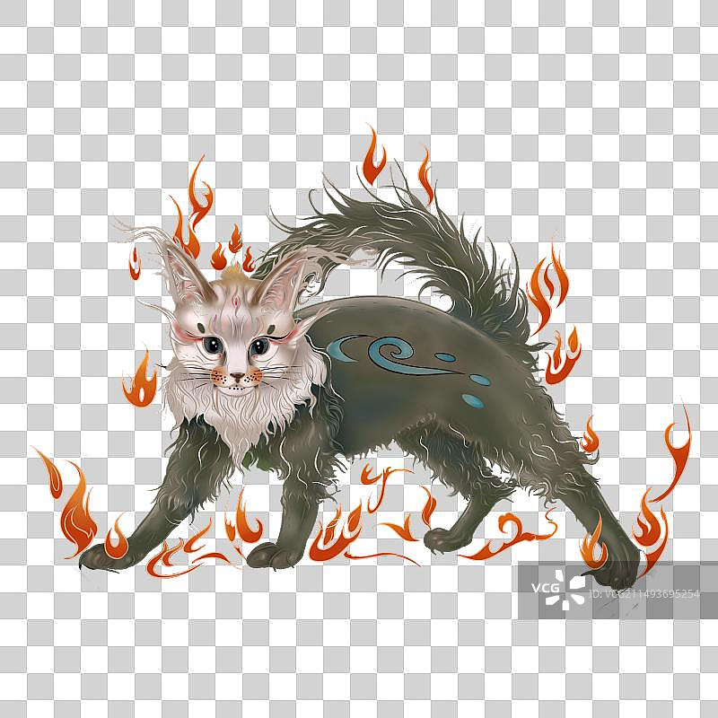 山海经神兽天狗图片素材