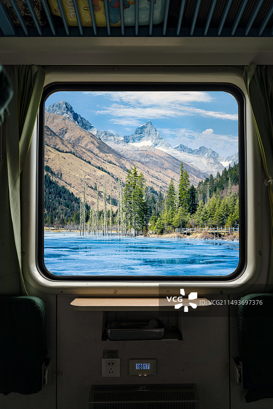 车窗外的中国图片素材