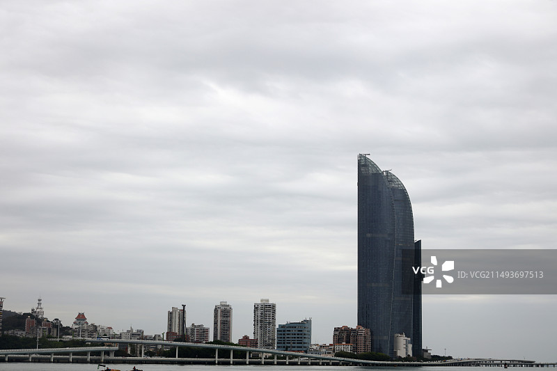 厦门CBD是世贸双子塔大厦素材图片素材