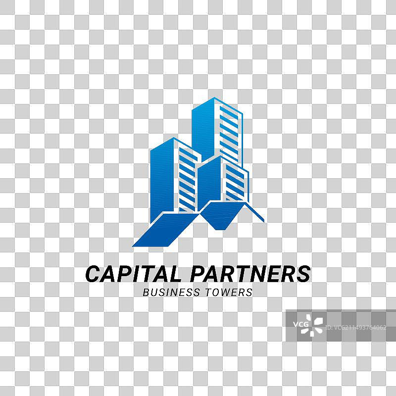 房地产摩天大楼logo设计图片素材