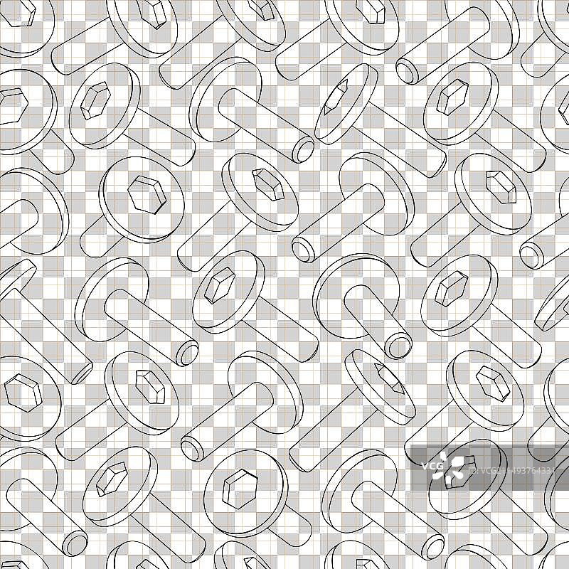 蓝色背景的机械工程图纸图片素材