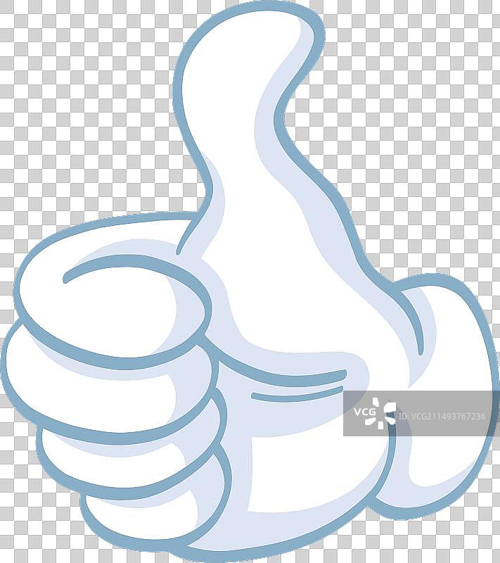 卡通手绘点赞图片素材