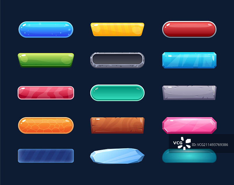 游戏按钮图片素材