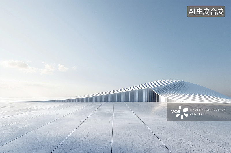 【AI数字艺术】建筑天空背景图片素材