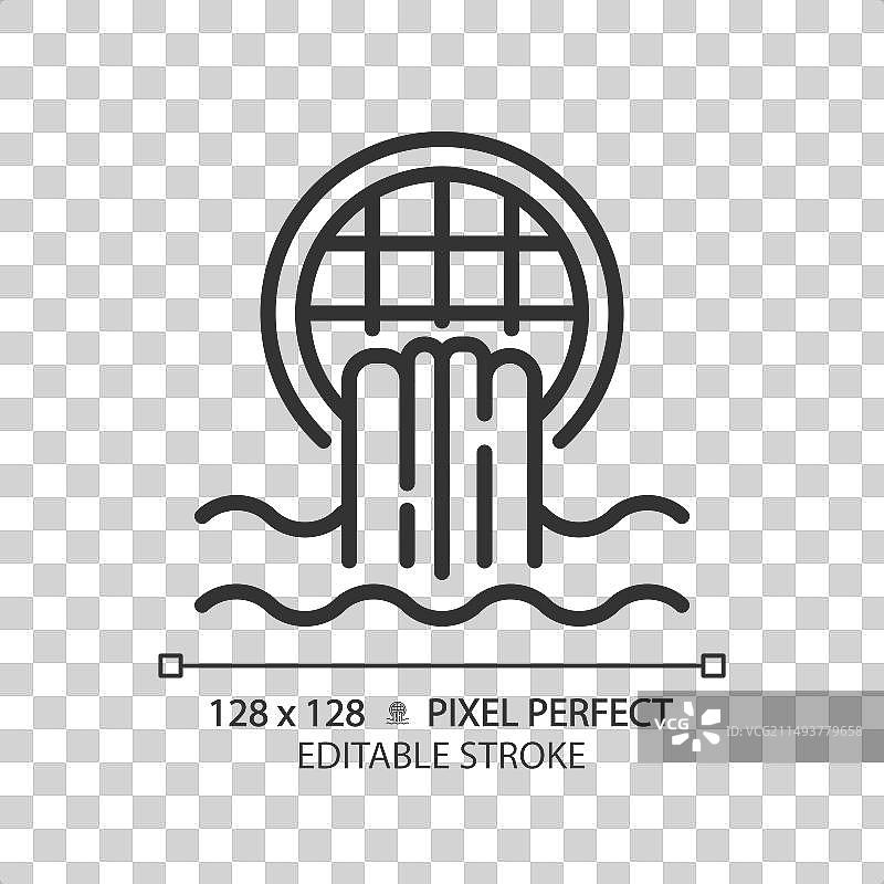 排水沟线性图标图片素材