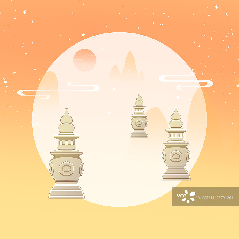 浙江杭州西湖三潭映月图片素材