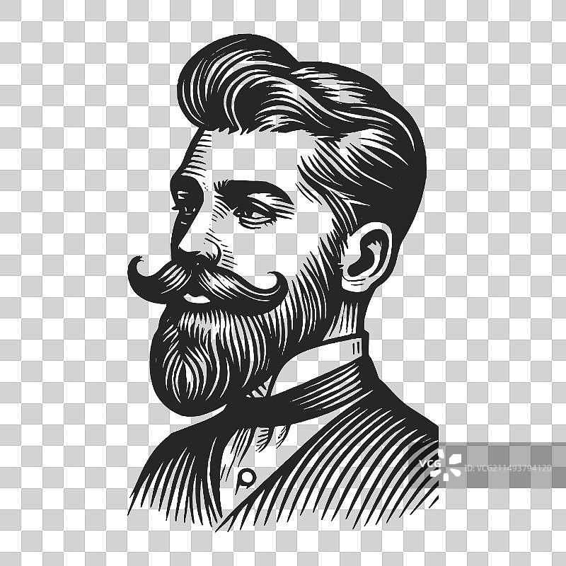 留着胡子的绅士图片素材