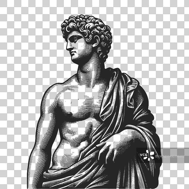 经典希腊雕像雕刻图片素材