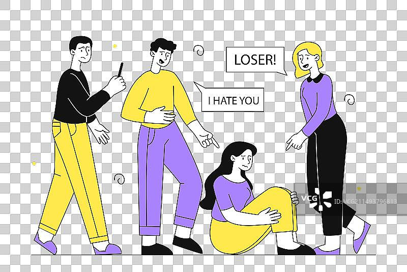 被欺凌的女人图片素材