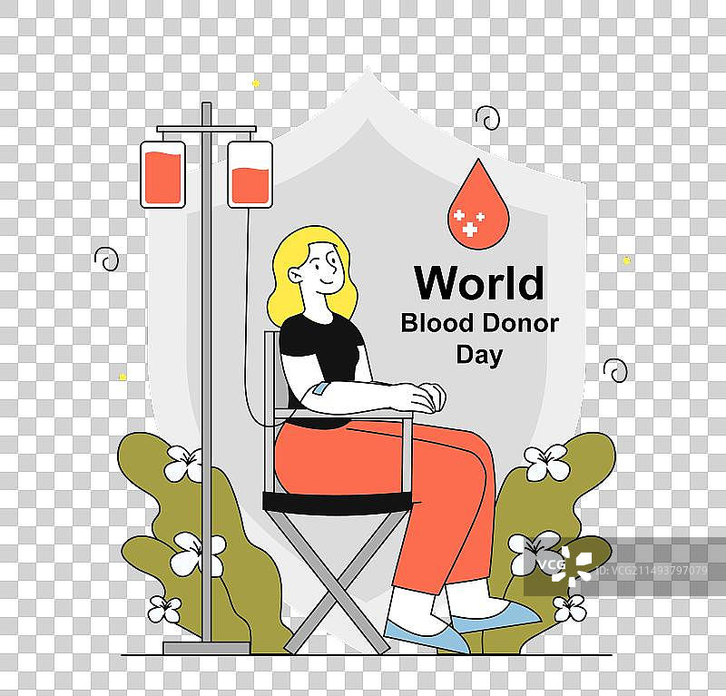 世界献血日线性设计图片素材