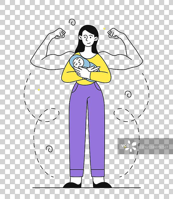 线性超级英雄母亲图片素材