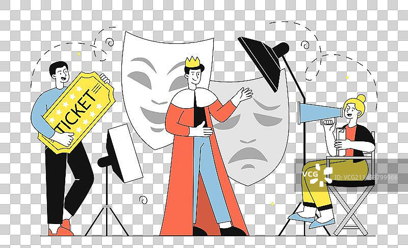 简易戏剧舞台图片素材