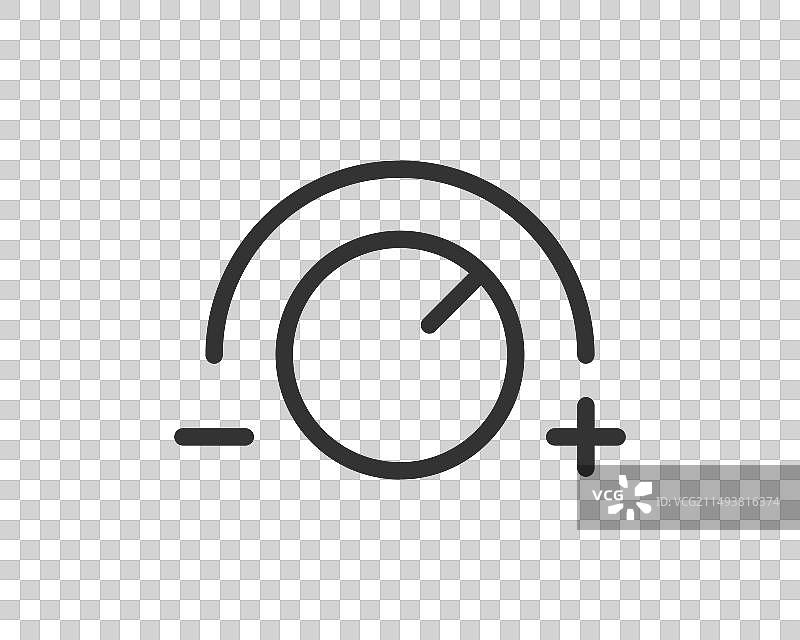 调光器图标线性潮流设计图片素材