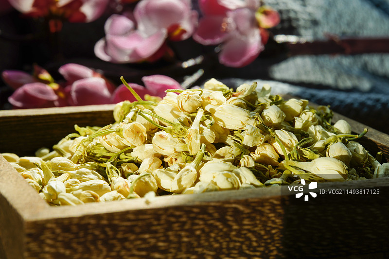 健康美容养颜茉莉花茶图片素材