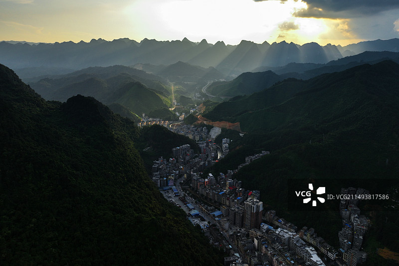 广西河池东兰县城图片素材