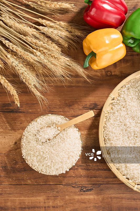大米和蔬菜图片素材