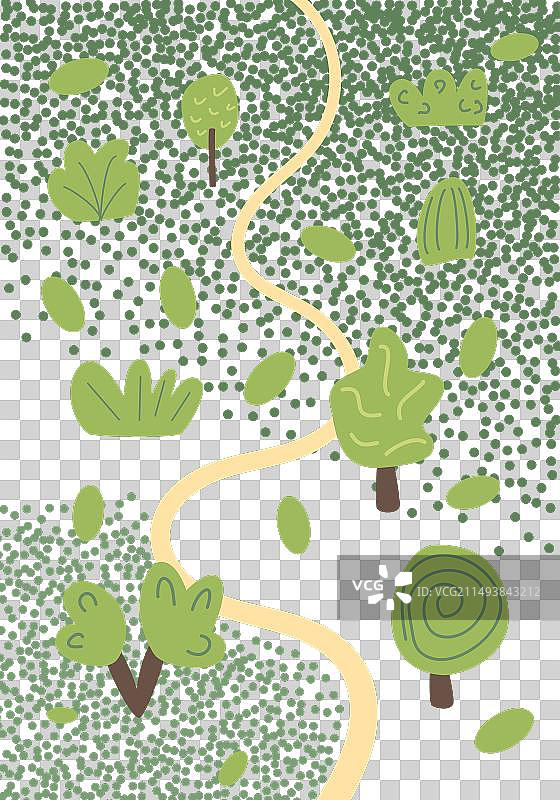 夏日森林自然景观背景图片素材