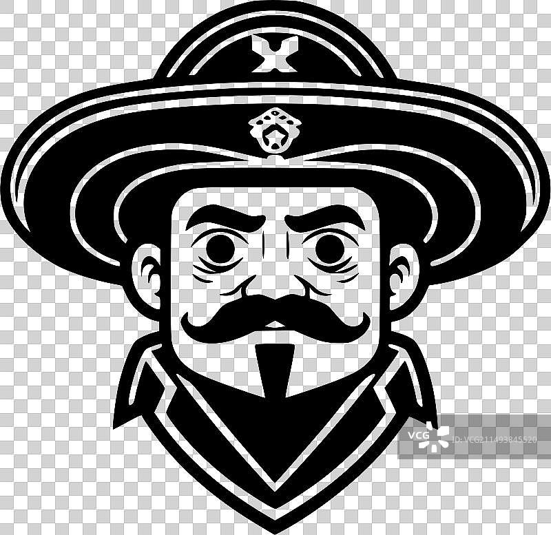 墨西哥极简剪影图片素材