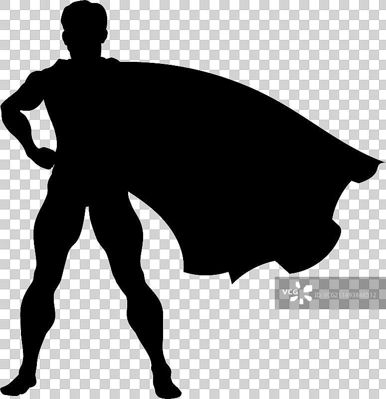 超级英雄剪影图图片素材