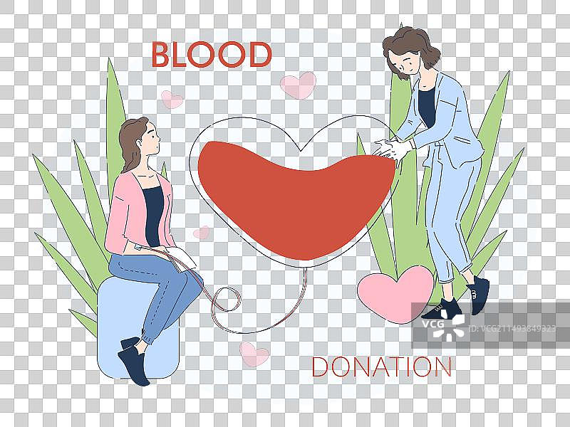 献血简约设计图片素材