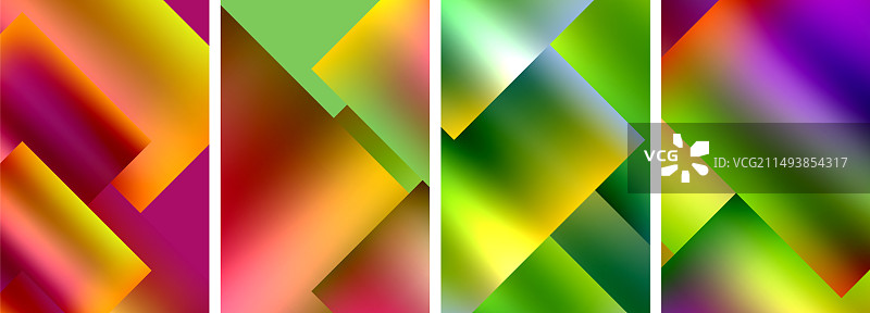 金属光泽方形概念海报图片素材