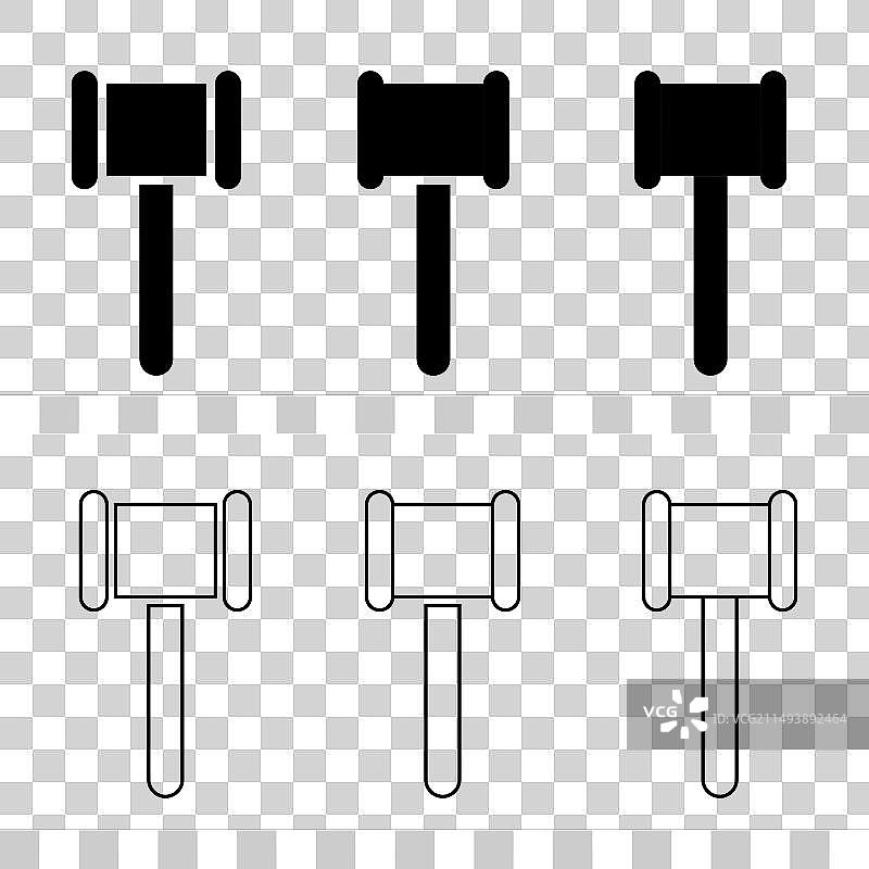 法槌拍卖符号元素合集图片素材