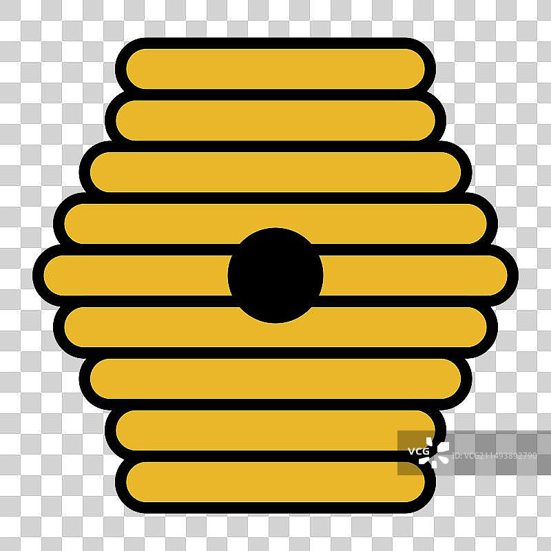 蜂巢自然图标蜜蜂网络扁平栖息地标志图片素材