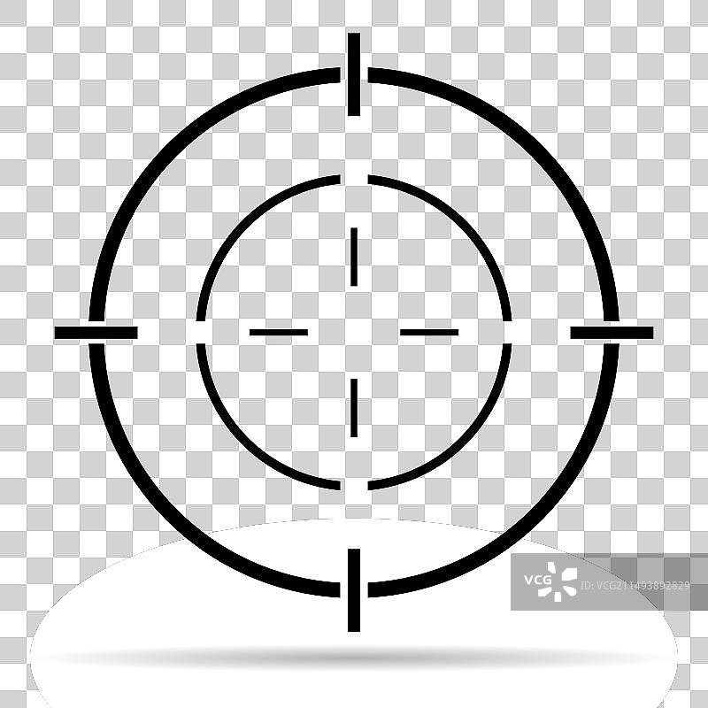 军队瞄准具阴影图标图片素材