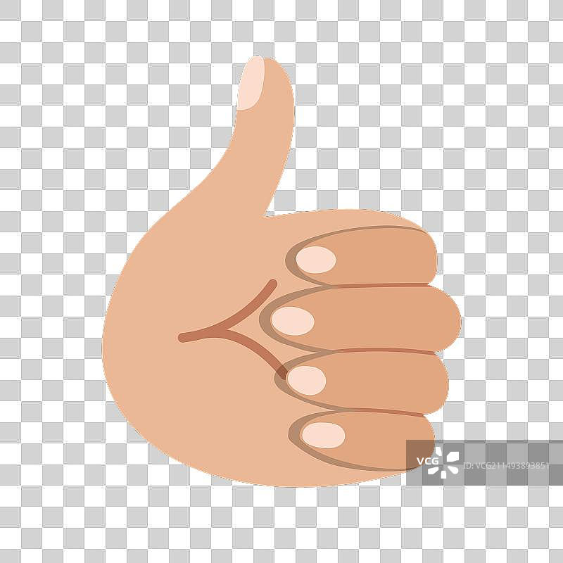 手绘卡通OK认可手势图片素材