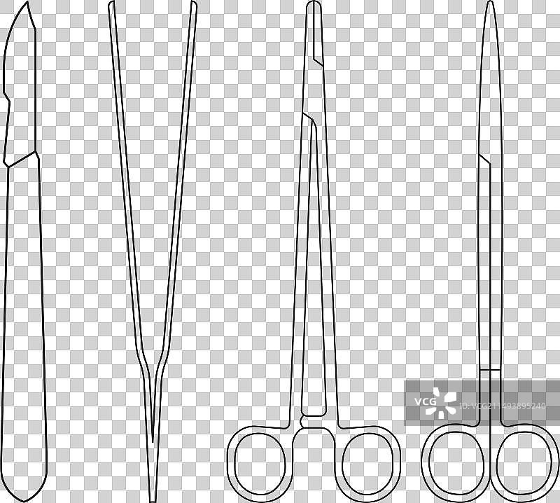 外科手术器械医用手术刀夹图片素材