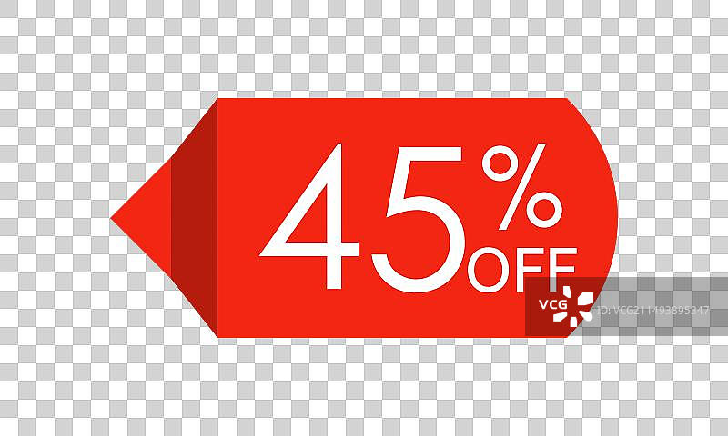 45%折扣促销价格标签图标图片素材