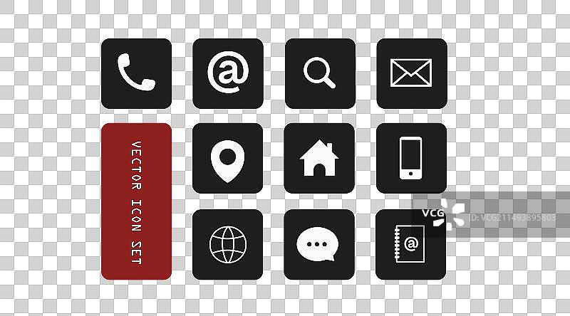 联系方式图标集图片素材