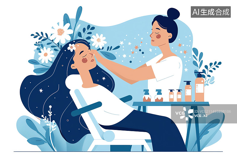 【AI数字艺术】医生在给病人检查身体图片素材