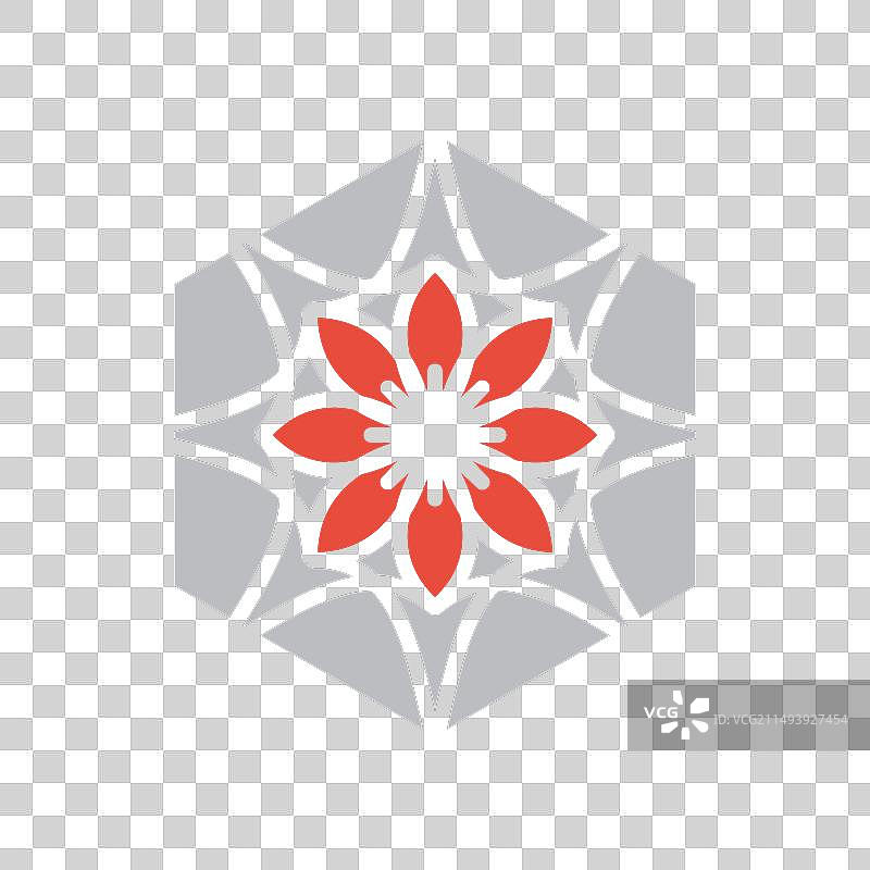 阿拉伯六边形几何标志图片素材