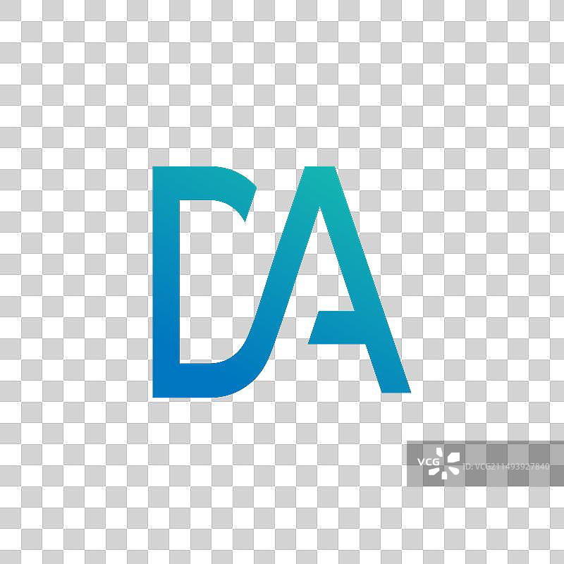 DA CA首字母标志设计模板图片素材